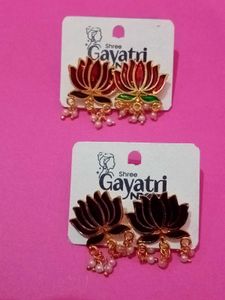 Lotus Design Earrings