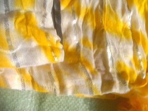 Yellow Scarf with Pom Po