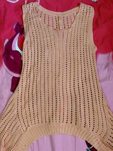 Knitted Sleeveless Top - Casual Style