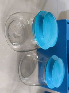 Tulip Jar (3pc) Blue Colour