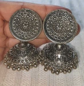Silver Jhumka Earrings combo