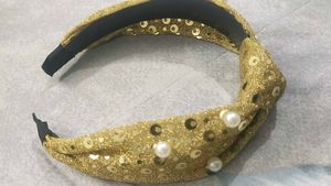 Pearl Gold Knot Headband