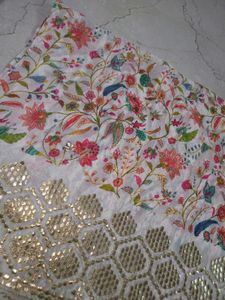 Floral Gota Pati Short Kaftan