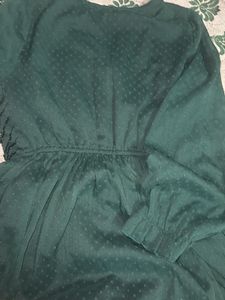 Green Long Sleeve Dress