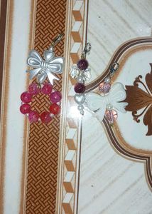 Pearl Initial Phone Charms