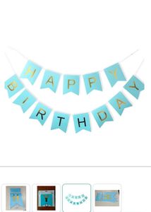 Paper Birthday Banner - 1 Pack