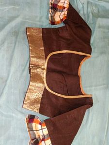 Brown Readymade Saree Blouse