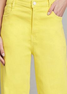 Yellow Wide-Leg Jeans