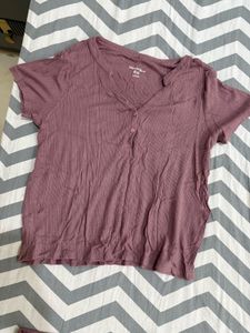 V Cute Coord Set With Rusty Pink Color