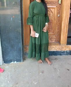 Elegant Green Maxi Dress