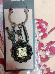 Initial M Keychain