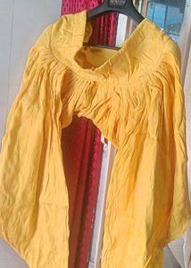 Yellow Embroidered Kurti Salwar