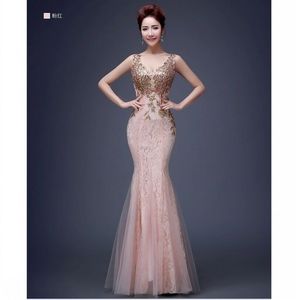Beaded Mermaid Cocktail Gown