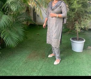 Beautiful Cotton Suit Grey And Best For Office