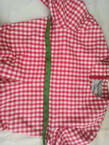 Vintage Gingham Knot-Front Dress