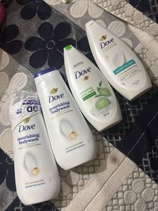 🧴 Dove Body Wash Combo – Pack of 4 (300ml each)
