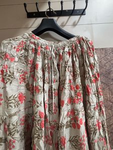 Floral Print Ethnic Skirt