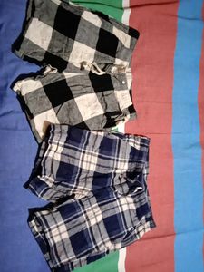 2 Cotton Shorts For Kids 10-12yrs