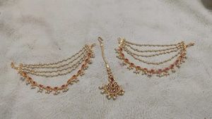 Mangtika And Earings Extension Set.