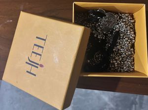 Oxidized Silver Tone Necklace