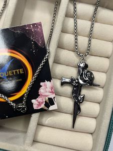 Rose Cross Anti-tarnished Necklace
