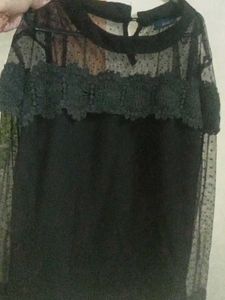 Elegant Black Lace Top