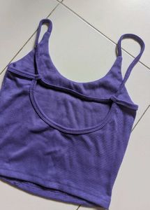 Back Cutout Crop Top