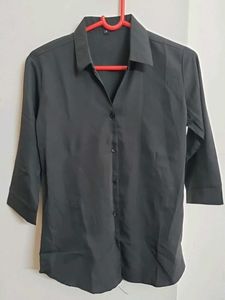 Classic Black Button-Down Shirt