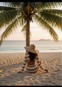Striped Crochet Beach Dress