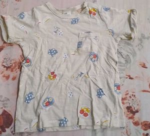 H&M Boys Off-White Tee