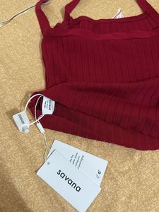 Red Halter Top - New with Tags