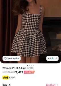 Houndstooth Fit &amp; Flare Dress