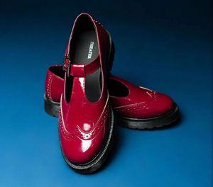 Viral Theater Cherry Red Chunky Loafers 🥀