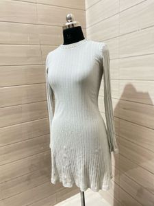Zara Ribbed Knit Mini Dress
