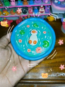 Handmade Duck Clay Trinket