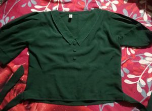 Pinteresty Bottle Green Bow Top🎀