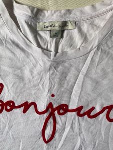 Bonjour White Tee
