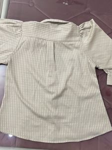 Striped Blouse with Embellishments