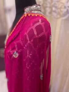 Elegant Pink ready to wear Saree