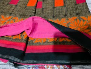 Vintage Checked Saree