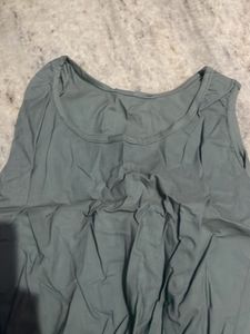 Grey Sleeveless Crop Top