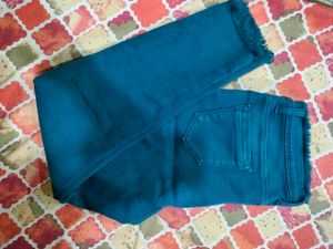 Teal Denim Jeans