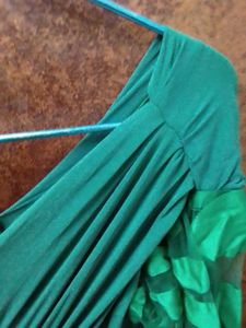 Vintage Green Maxi Prom Dress 🎀