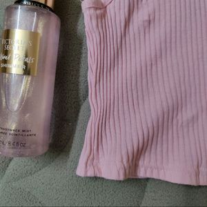 Zara Pinteresty Baby Pink Top Coquette Y2k
