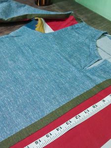Vintage Color Block Tunic