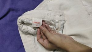 kuromi white denim shorts (shown in next pic)
