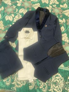 Partywear 3 Piece Suit Set For 2-4 Yrs Old Boy