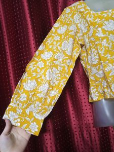 Printed Yellow Top