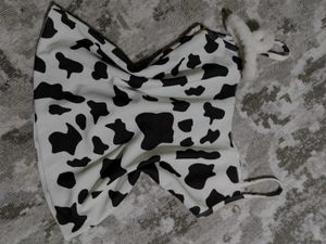 Cow Print Halter Top