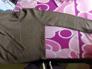 Casual Brown Pullover